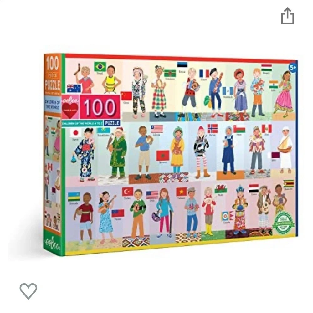Children of the WORLD  100 piece puzzle. 5+age box never opened